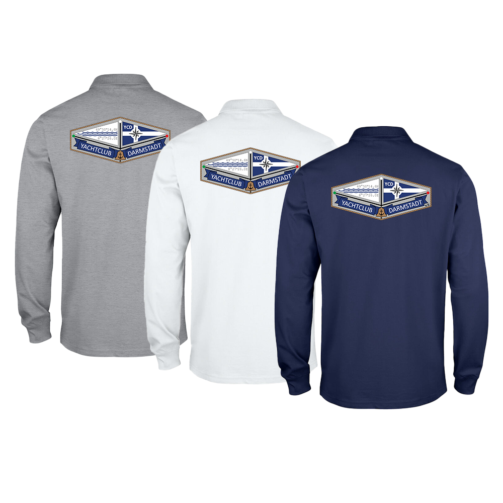 Polo Herren langarm Yachtclub Darmstadt